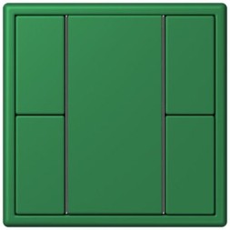Кнопочный модуль КNX Jung Les Couleurs® Le Corbusier vert fonce F 50 с двумя парами кнопок LC502TSA32050