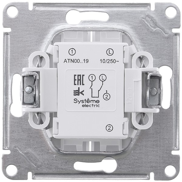 2-клавишный ВЫКЛЮЧАТЕЛЬ ДЛЯ ЖАЛЮЗИ, 2х сх.4, 10А, механизм, быстрозажим. клем., ПЕСОЧНЫЙ Schneider Electric Art Gallery GAL001219S