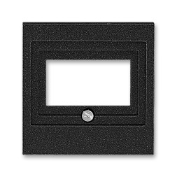 Накладка ABB Levit антрацит для розеток USB / HDMI / VGA 2CHH290040A4063 5014H-A00040 63