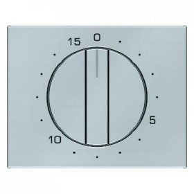 Центральная панель Berker R.1 Berker K.5 нержавеющая сталь с регулировкой для механических таймеров 16347104