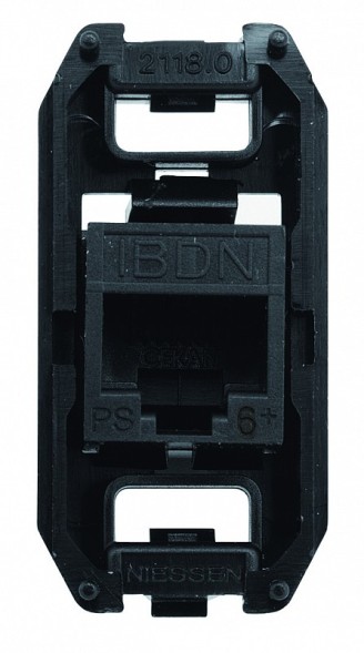 Разъём телекоммуникационный ABB на 8 контактов категория 6 UTP тип RJ45 2CLA201860A1001 2018.6