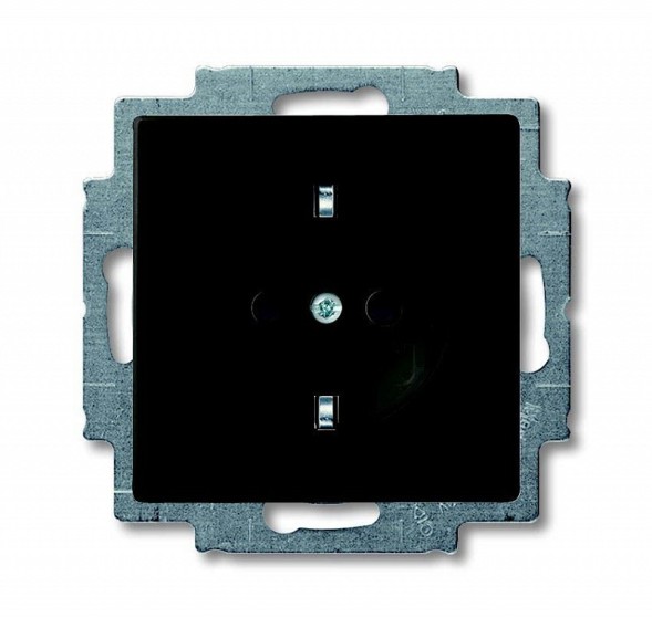 Розетка ABB Basic 55 chateau-black SCHUKO 16А 250В 2CKA002011A6142 20 EUC-95-507