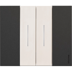 Рамка Bticino Living Now Чёрный 2-модульная KA4802KG