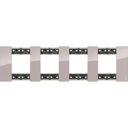 Рамка Bticino Living Now AURA 2+2+2+2-модульная KA4802M4DM