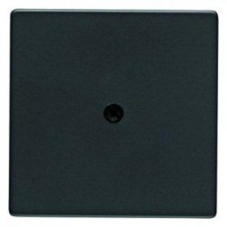 Центральная панель Berker R.1 Berker Q.1 антрацитовый с эффектом бархата, для VDo-розеток и кабельного вывода 10196086