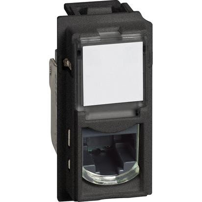 Розетка RJ45 Btnet Bticino Living Now черный UTP cat5E KG4279C5E