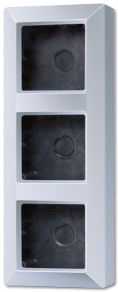 Коробка для накладного монтажа Jung AS 500 алюминий 3-ая AS583AAL