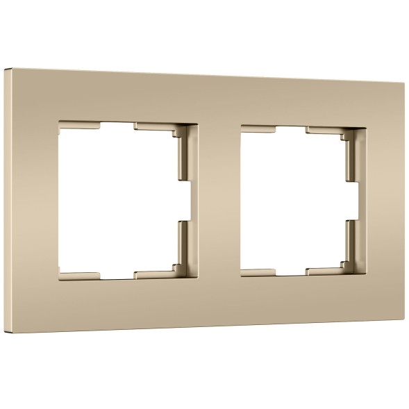 Рамка на 2 поста Slab (шампань софт) Werkel W0022911