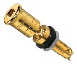 Терминал Jung SL серия High-End для аккустики с черным кольцом LPK63SW