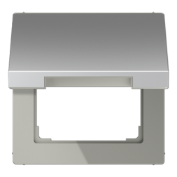 Откидная Крышка Jung LS серия Алюминий для розеток и изделий 50х50 AL2990KL