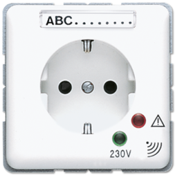 Розетка Jung CD серия белая SCHUKO 16А 250V~ с защитой от перенапряжения CD521KINAUFWW