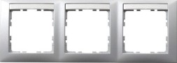Рамка Berker S.1 Алюминий матовый 3 поста 10239959