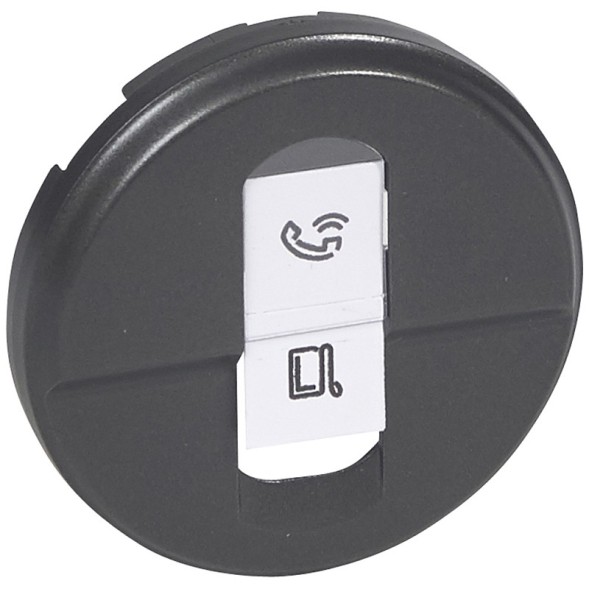 Накладка Legrand Celiane Графит розетки 1хRJ45 067951