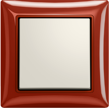 Рамка ABB Basic 55 Foyer-red 1 пост 2CKA001725A1516 2511-97-507