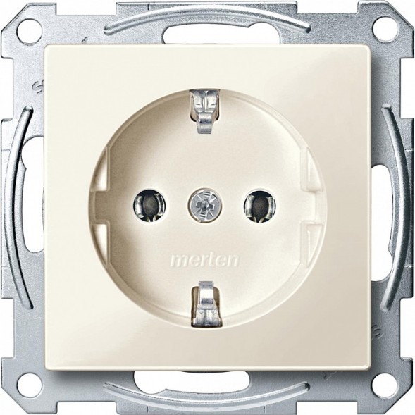 Механизм розетки Merten M-серия бежевый SCHUKO MTN2301-0344