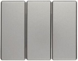 Клавиши Berker Arsys для трехклавишного выключателя стальной лак 14659004