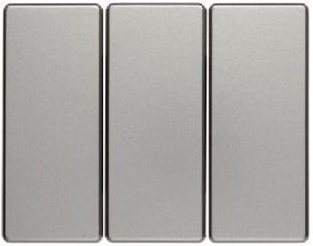 Клавиши Berker Arsys для трехклавишного выключателя стальной лак 14659004