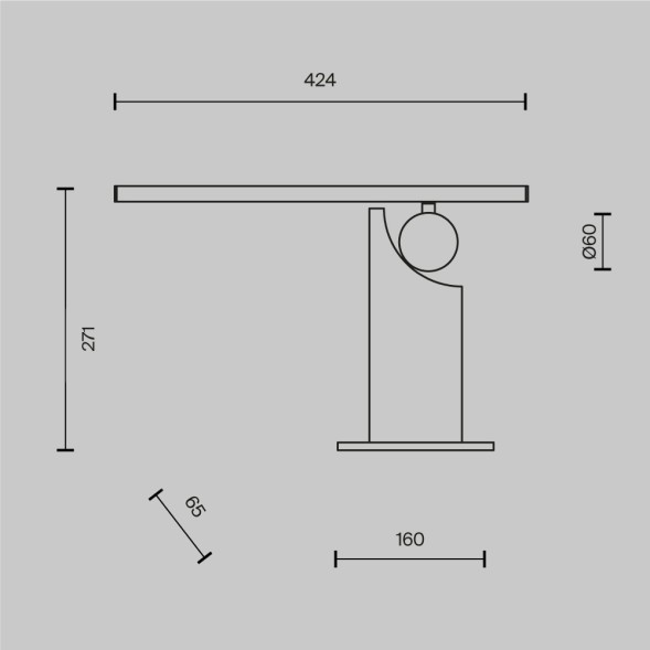 Настольный светильник Maytoni MOD467TL-L9B3K