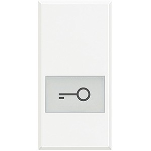 Клавиши Bticino Axolute Белый с подсвечиваемыми символами для выключатель в дизайне AXIAL - 1 модуль, ключ HD4921LF