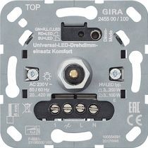 Универсальный светодиодный диммер Gira поворотный Komfort 245500