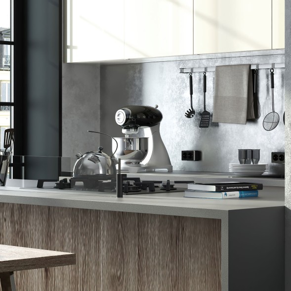 Розетка двойная с заземлением Gallant черный/хром Werkel W5072135