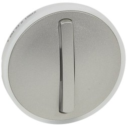 Лицевая панель Legrand Celiane титан 1-клавишного &quot;тонкого&quot; выключателя с кольцевой подсветкой 065103