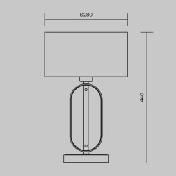 Настольный светильник Maytoni MOD099TL-01G