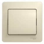 1-клавишный Выключатель, сх.1, 10АХ, в сборе Schneider Electric Glossa Бежевый GSL000212