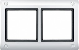 Рамка Merten Aquadesign Полярный белый 2 поста MTN401219