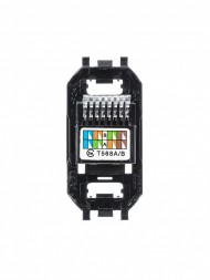 Разъём телекоммуникационный ABB на 8 контактов категория 5 тип RJ45 2CLA201850A1001 2018.5