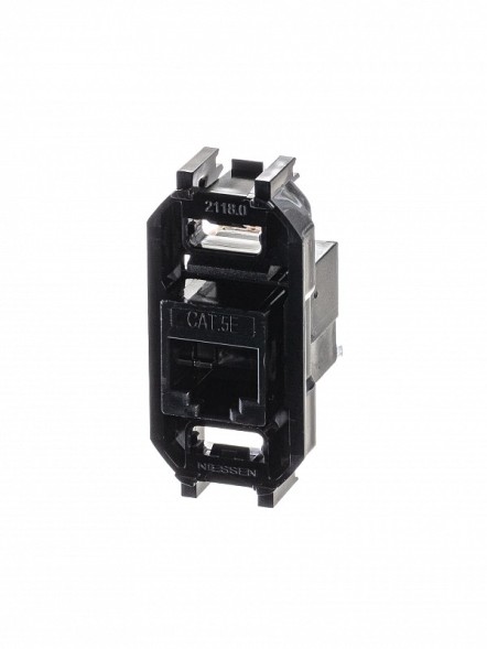 Разъём телекоммуникационный ABB на 8 контактов категория 5 тип RJ45 2CLA201850A1001 2018.5