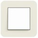 Рамка Gira E3 Песочный / Белый с белой подложкой 1 пост 0211417
