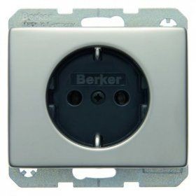 Штепсельная розетка Berker Arsys нержавеющая сталь SCHUKO 41140004