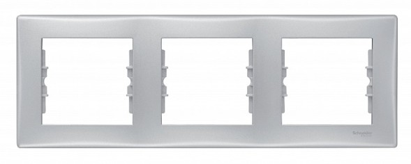 Рамка Schneider Electric Sedna Алюминий 3 поста SDN5800560