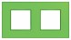 Рамка Schneider Electric Unica Quadro Киви 2 поста MGU4.704.28