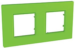 Рамка Schneider Electric Unica Quadro Киви 2 поста MGU4.704.28