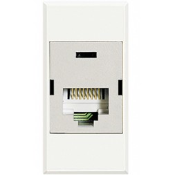 Розетка RJ45 Bticino Axolute Белый UTP к6 110 HD4262C6