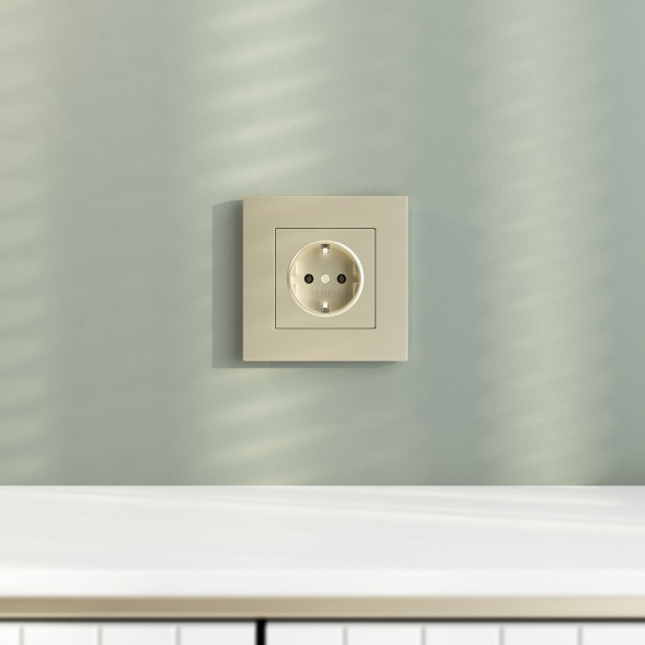 Рамка на 1 пост Slab (шампань софт) Werkel W0012911