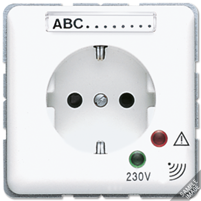 Розетка Jung CD серия светло-серая SCHUKO 16А 250V~ с защитой от перенапряжения CD521KINAUFLG