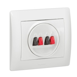 Лицевая панель Legrand Galea Life белая для розетки акустической двойной 771025
