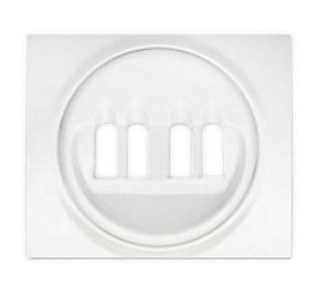 Лицевая панель Legrand Galea Life белая для розетки акустической двойной 771025