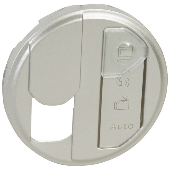 Лицевая панель розетки Legrand Celiane титан простой RJ45 068591