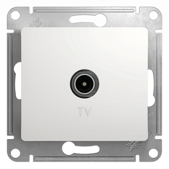 TV Антенна коннектор, механизм Schneider Electric Glossa Белый GSL000193