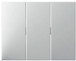 Клавиши Berker K.1 полярная белизна с блеском для трехклавишного выключателя 14657009