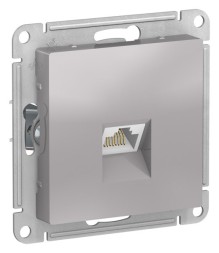 РОЗЕТКА компьютерная RJ45, кат. 5е, механизм, АЛЮМИНИЙ Schneider Electric Art Gallery GAL000383