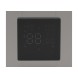 Регулятор теплого пола с модулем WI-FI, TWAG-Черный (ВИД С СЕРОЙ РАМКОЙ)