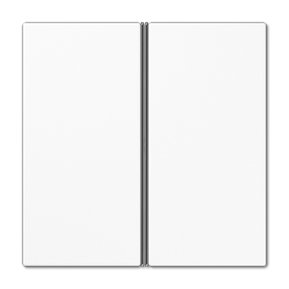 Набор клавиш для сенсорного модуля KNX, двойной белый Jung LS серия LS402TSAWW