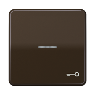 Клавиша Jung CD серия коричневая 1-я с/п с символом &quot;КЛЮЧ&quot; CD590KO5TBR