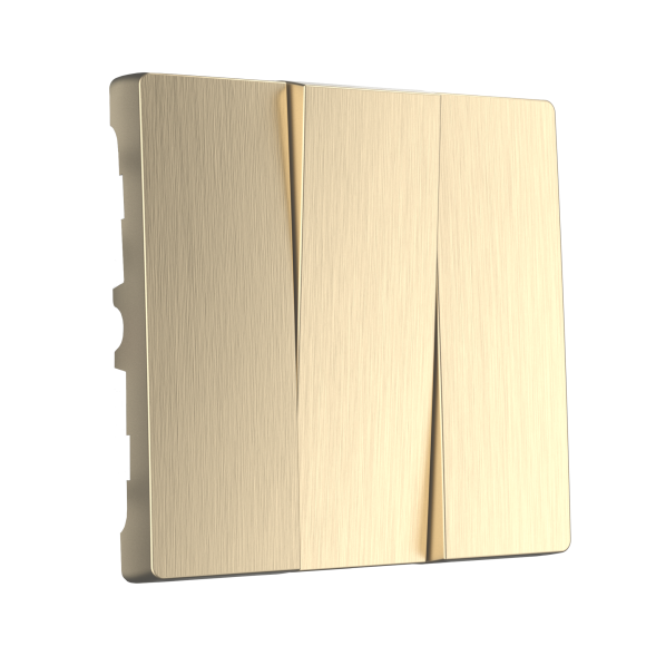 Набор клавиш для выключателя трехклавишного (шампань рифленый) Werkel W1139010