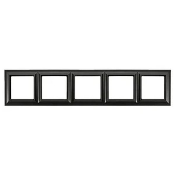 Рамка Jung ECO Profi Deco черный матовый 5 поста EPD485SWM